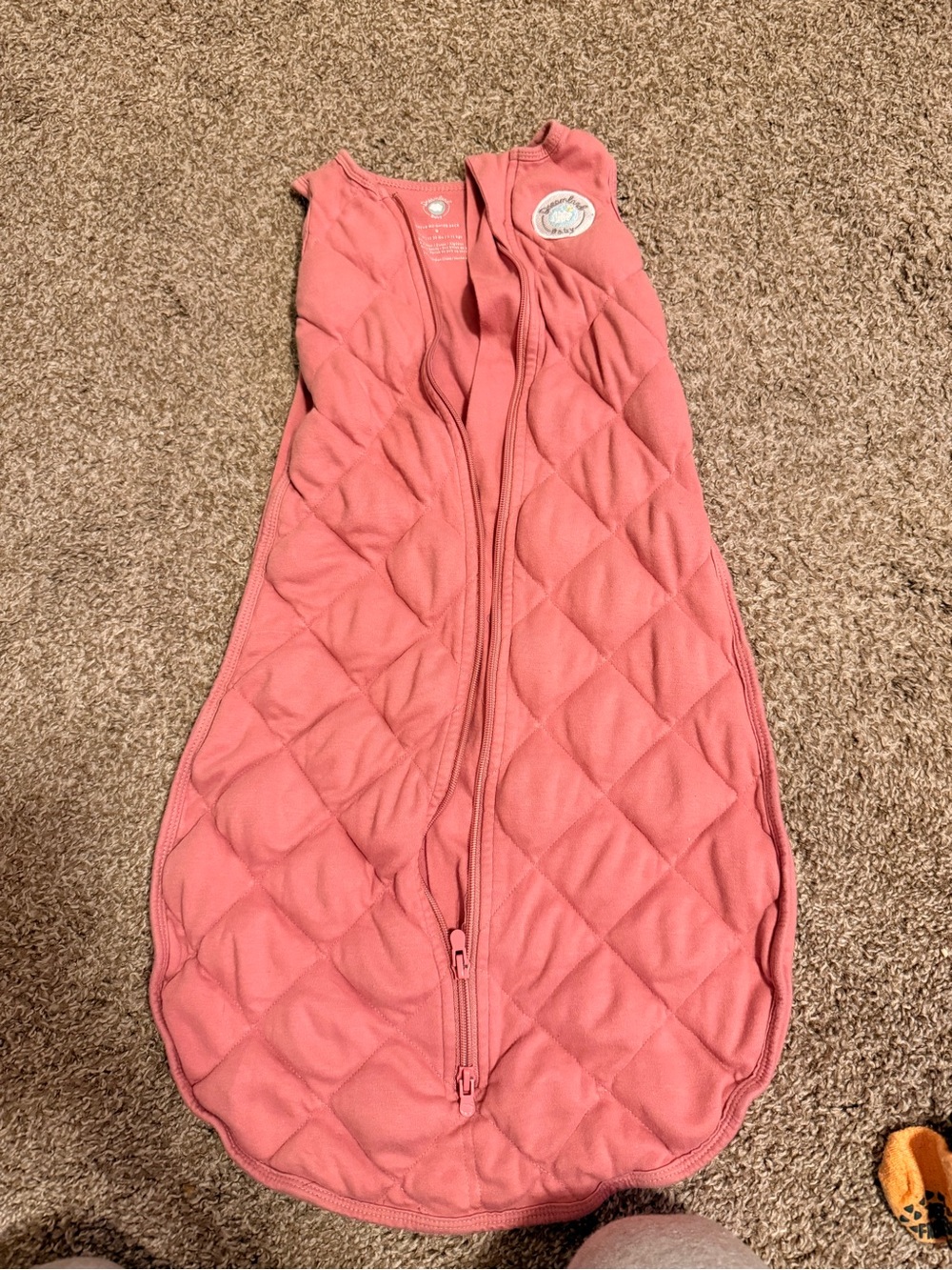 Quilted Coral Kids Sleep Sack - Brand Unspecified